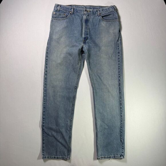 Levi's 505 Vintage Men's Jeans 40x34 Regular Fit Straight Leg Medium Wash - Picture 2 of 14